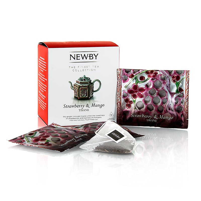 Newby Tea Strawberry & Mango, infusie, vruchtenthee, 60 g, 15 stuks