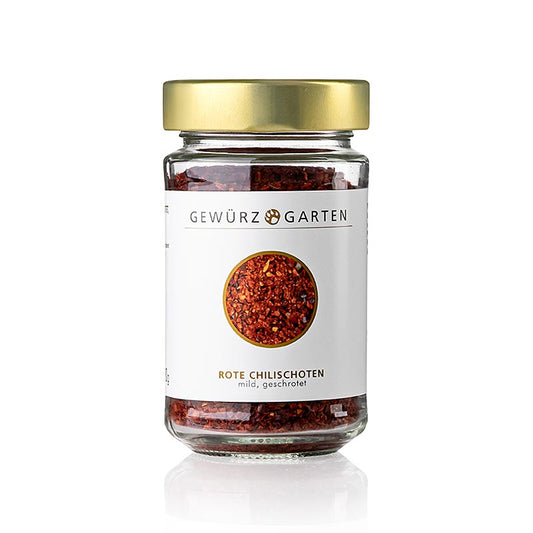 Gewürzgarten Rode chilipepers, mild, gemalen, 2-4 mm, 90 g