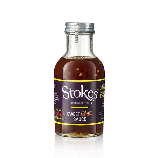 Stokes Zoete Chilisaus, 259 ml - heerlijke zoete chilisaus in een handige fles van 259 ml