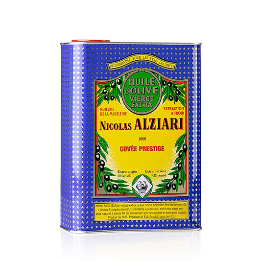 Extra vierge olijfolie, Fruité Douce, mild, Alziari, 2 l