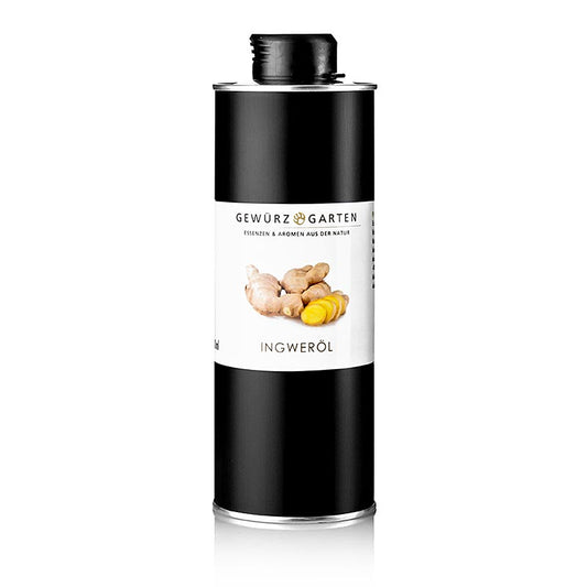 Gewürzgarten ginger oil infused in high-quality canola oil, available in a 500 ml bottle