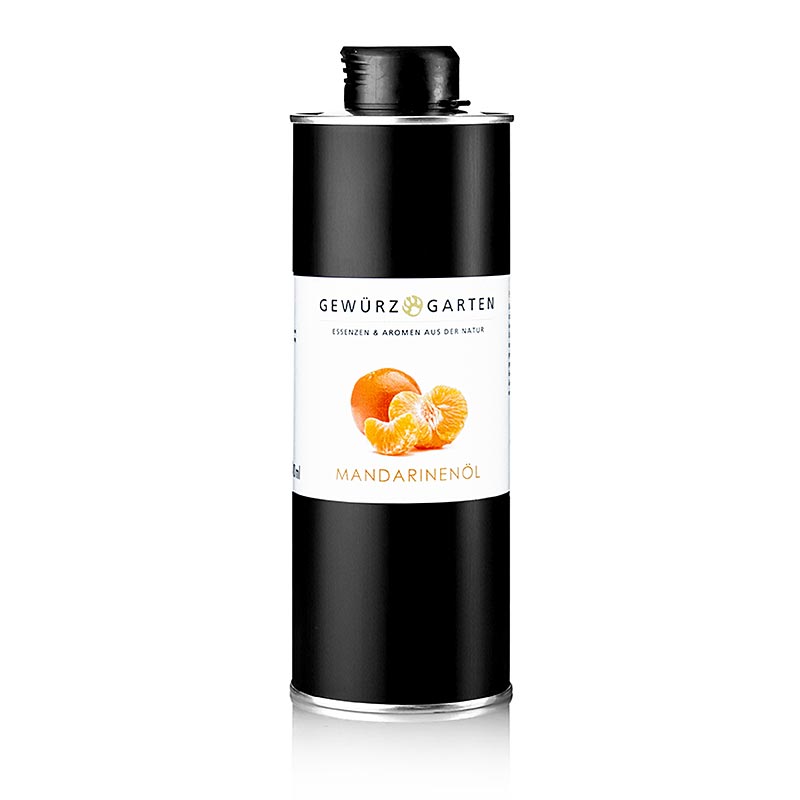 Mandarijnolie in koolzaadolie van Gewürzgarten, 500 ml fles voor aromatherapie en koken