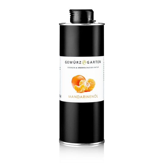 Mandarijnolie in koolzaadolie van Gewürzgarten, 500 ml fles voor aromatherapie en koken