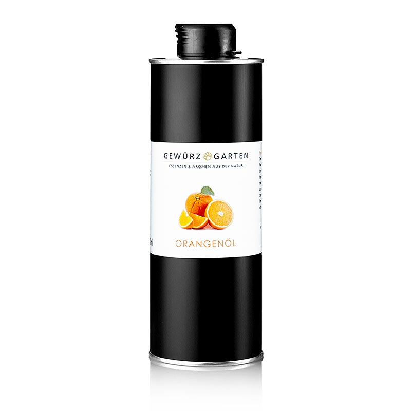 Gewürzgarten sinaasappelolie in koolzaadolie, 500 ml - organic orange oil in cold-pressed rapeseed oil, perfect for cooking and seasoning