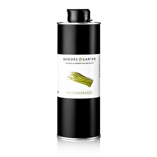 Organic Gewürzgarten tarwegrasolie in raapzaadolie, cold-pressed, 500 ml bottle