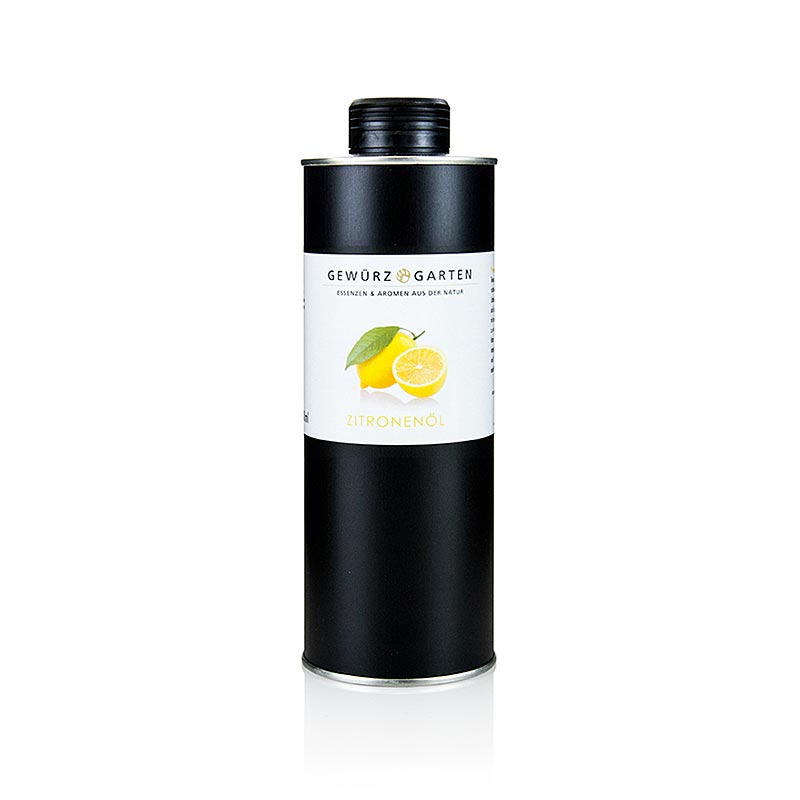 Gewürzgarten citroenolie in koolzaadolie van 500 ml, ideaal voor het op smaak brengen van salades en gerechten