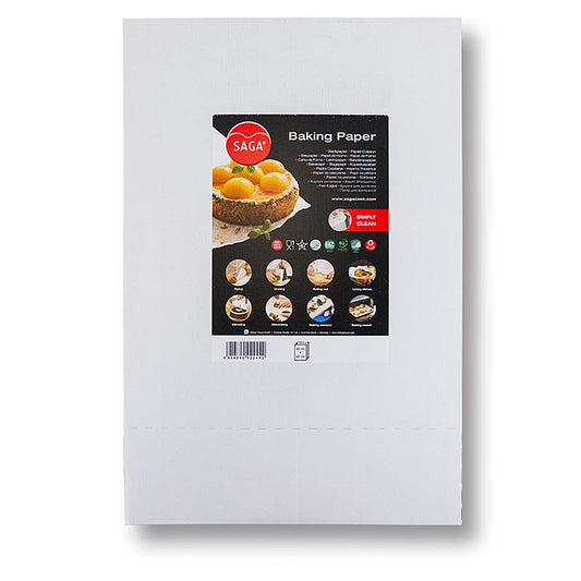 Saga bakpapier, gesneden op 40 x 60 cm, in dispenser, 500 vellen
