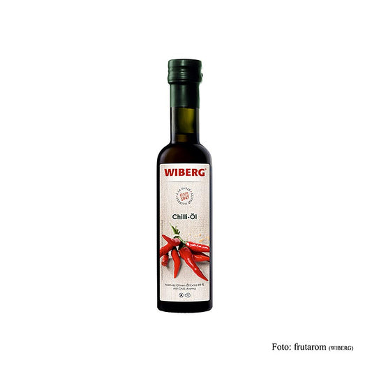 Wiberg Spaanse peperolie, extra vierge olijfolie 99% met Spaanse peperaroma, 250 ml, perfecte toevoeging voor een pittige smaak aan gerechten