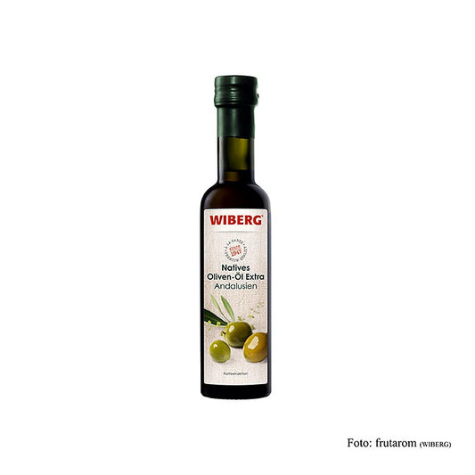 250 ml bottle of Wiberg extra virgin olive oil, cold pressed in Andalusia, perfect for cooking and drizzling on salads and pasta