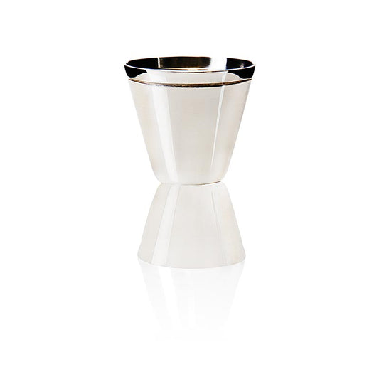 Cocktailmaatbeker (jigger) van roestvrij staal 18/10 voor 2 cl & 4 cl, 1 stuk