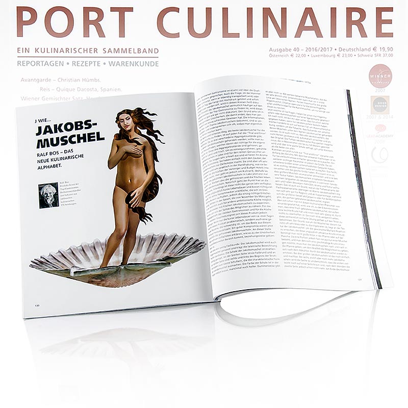  A close-up of the Port Culinaire Gourmet Magazine, uitgave 40