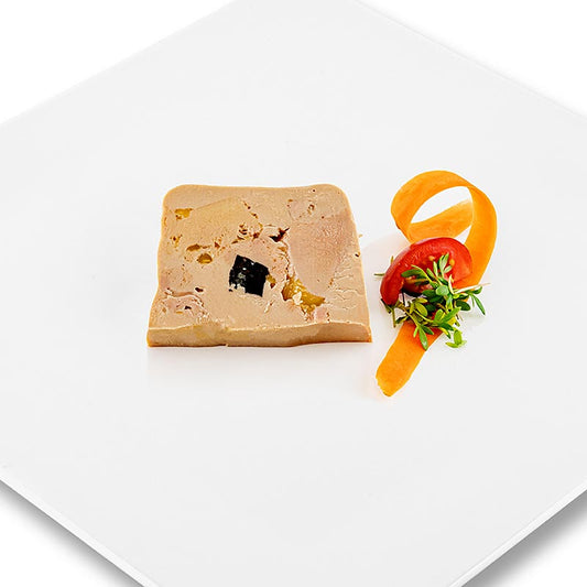 Ganzenlever blok met stukjes 3% truffel, 180 g