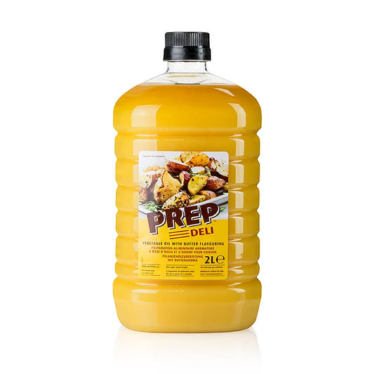 Prep Deli, plantaardige olie met botersmaak, 2 l, perfect voor bakken en koken in de keuken