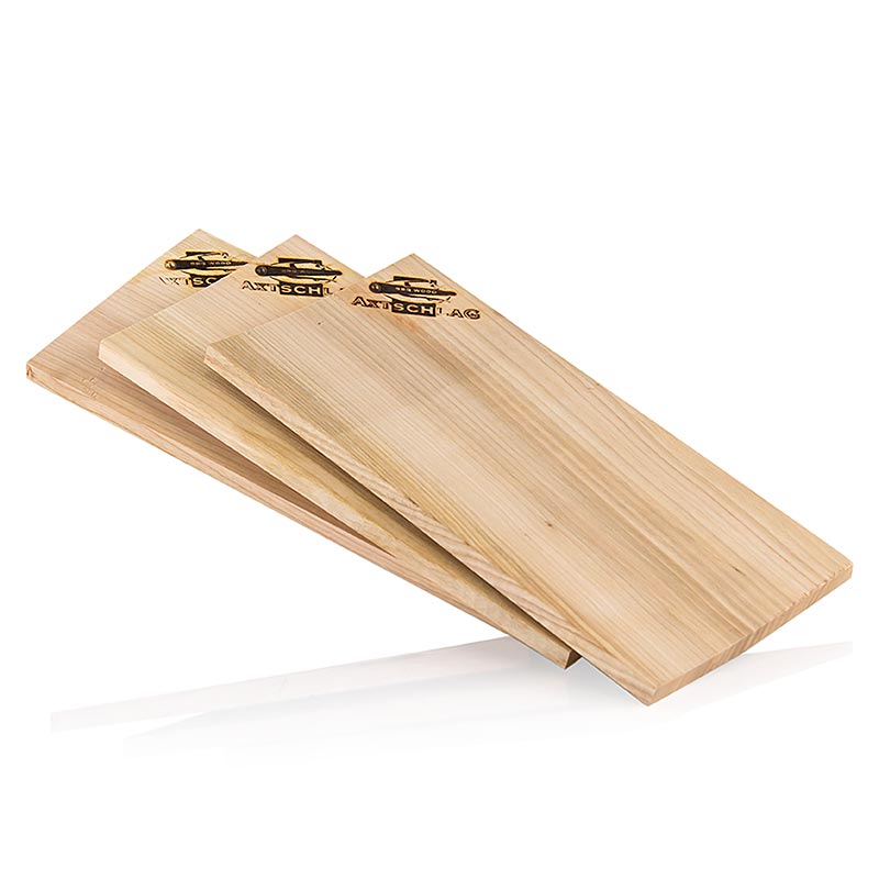 Grill BBQ - Wood Planks Grillplanken, kersenhout (Cherry), 15x30x1,1cm, 3 stuks