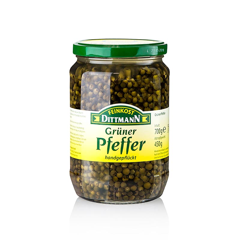 Groene peper, in pekel, 700 g