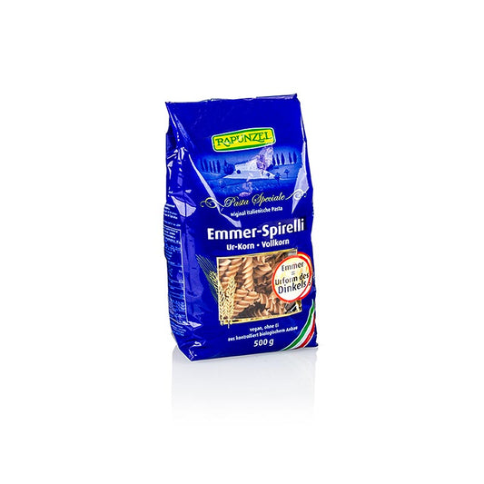 Organic Rapunzel Emmer Pasta Penne made from semolina, 500g pack, ideal for wholesome and nutritious meals