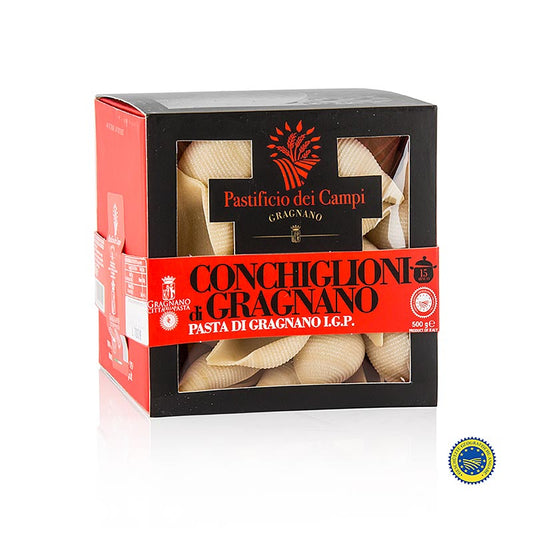 Pastificio dei Campi - Nr.57 Conchiglioni, grote mossel, Pasta di Gragnano, IGP/PDO, 500 g