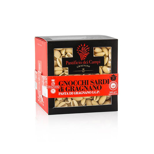 500g package of Pastificio dei Campi Nr 46 Gnocchi Sardi, Pasta di Gragnano, IGP/PDO