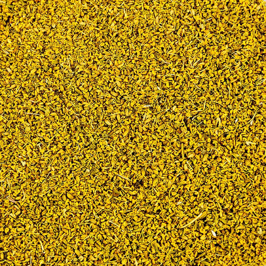 Venkelbloemen en venkelstuifmeel, a 455 g product for aromatization and refinement, made in the VS