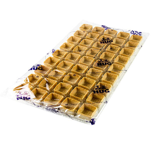 Mini-snacktaartjes, Filigrano, vierkant, 3,3 cm, H 18 mm, 225 stuks