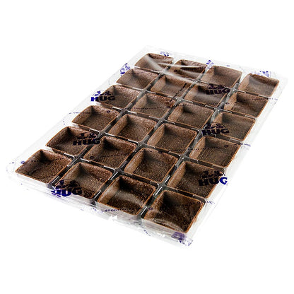 Desserttaartjes - Filigrano, vierkant, 5,3 cm, H 1,8 cm, chocoladekruimeldeeg, 2,016 kg, 144 stuks