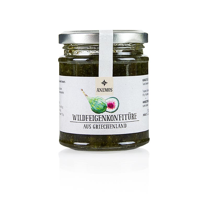 Wilde vijgenjam, met honing, ANEMOS, 245 g