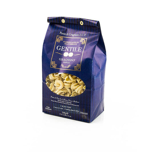 500g package of Pastificio Gentile Gragnano IGP Vesuvio pasta, bronze extruded