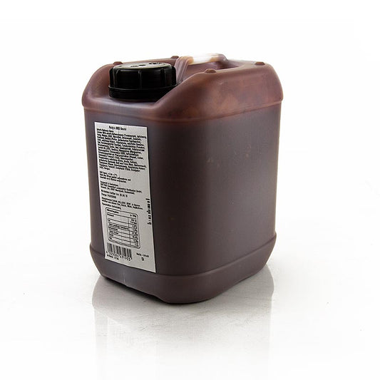 Large 5 liter container of Patty's BBQ Saus, a delicious product made by Patrick Jabs