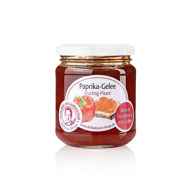 Paprikagelei, rood, zoet-pittig, Wolfram Berge, 225 g