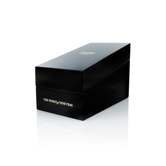 Newby Tea presentation box with 6 compartments, ideal for storing and displaying a variety of tea blends