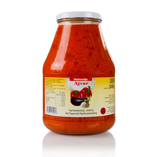 Pot van 245 kg Ajvar, een heerlijke paprikakruidensaus voor gerechten