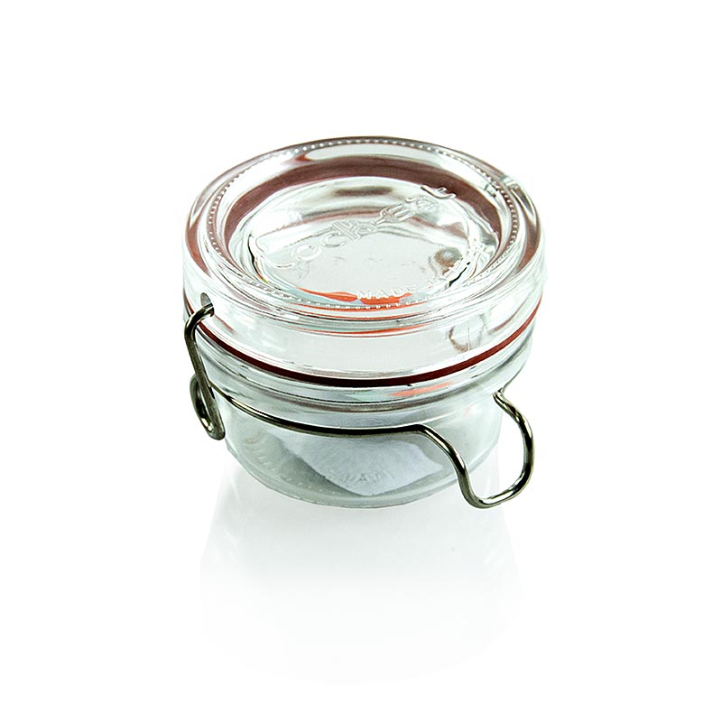 Draadbeugelglas - "Lock-Eat", 80 ml, incl. rubber, rond, 1 stuk