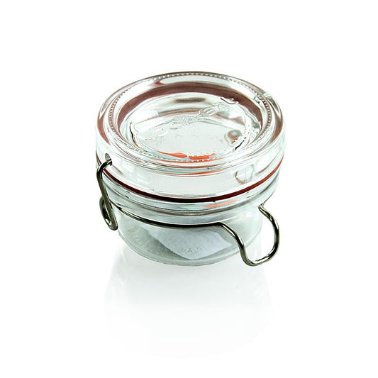 Draadbeugelglas - "Lock-Eat", 80 ml, incl. rubber, rond, 1 stuk