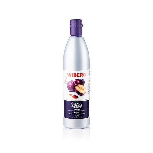 500 ml knijpfles van WIBERG Crema di Aceto pruim, een heerlijke en smaakvolle azijncreme