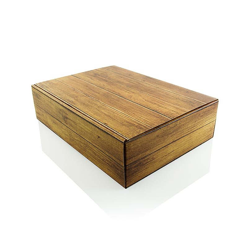 Wijncadeaudoos, "Timber", voor 3 flessen van 0,75 l, 1 stuk