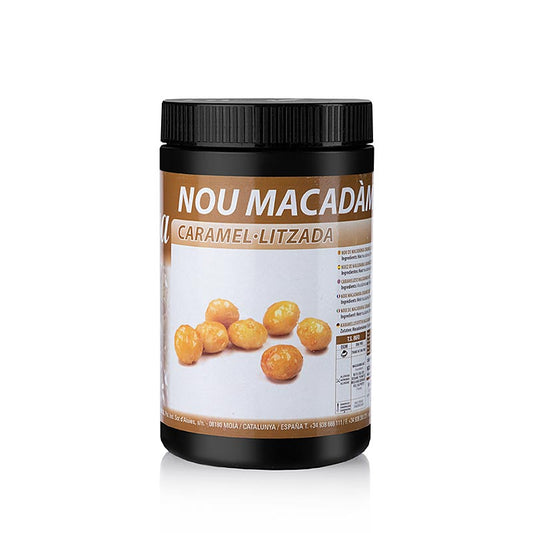 Delicious and crunchy Sosa gekarameliseerde macadamianoten, whole, 600 g, a perfect gourmet snack option