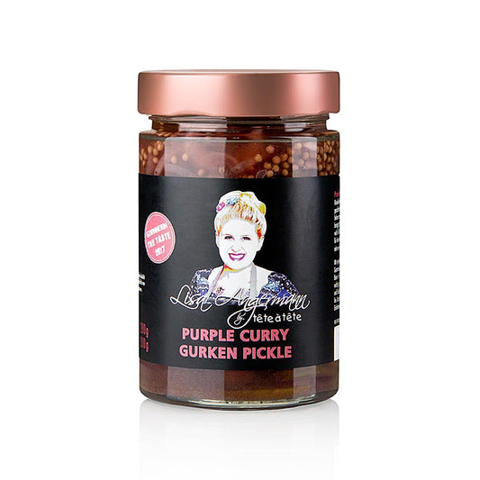 Delicious and flavorful Purple Curry Komkommer Pickle by Lisa Angermann, 280g