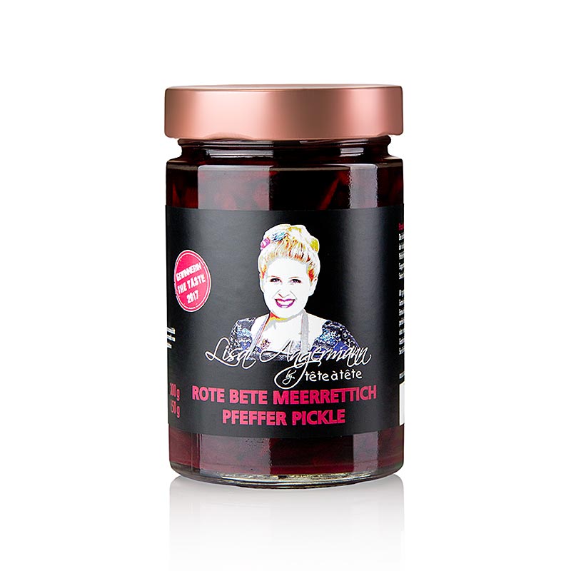 300g jar of Lisa Angermann's Pickled Beets with Horseradish and Pepper
