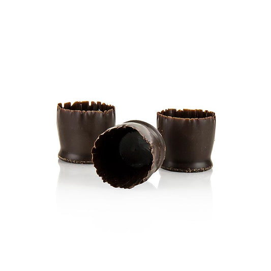 Chocoladevorm - "Snobinettes", pure chocolade, ø 23-27 mm, 26 mm hoog, Mona Lisa, 430 g, 90 stuks