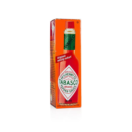 Tabasco, rood, pikante saus van McIlhenny, 60 ml, flesje met traditionele hete pepersaus