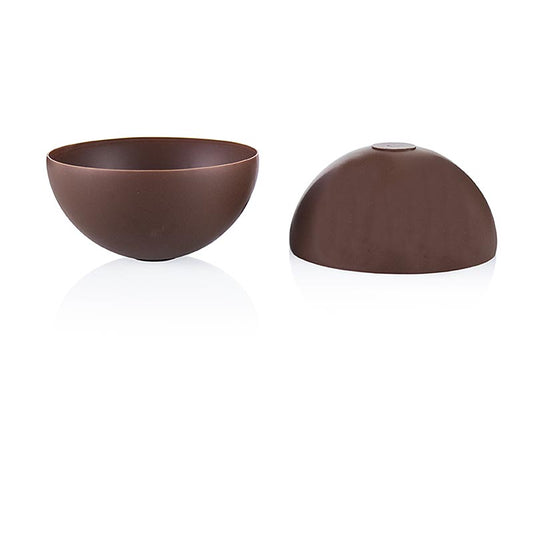 Chocoladevorm van melkchocolade in halve bolvorm, 70mm groot, van Cluizel, 375 g, verpakt in 30 stuks