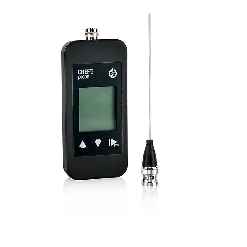 Chef's Probe thermometer met digitaal display, insteekvoeler, 1,5 mm, zwart, 1 stuk