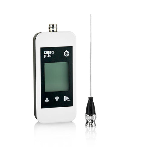 Chef's Probe thermometer met digitaal display, insteekvoeler, 1,5 mm, wit, 1 stuk