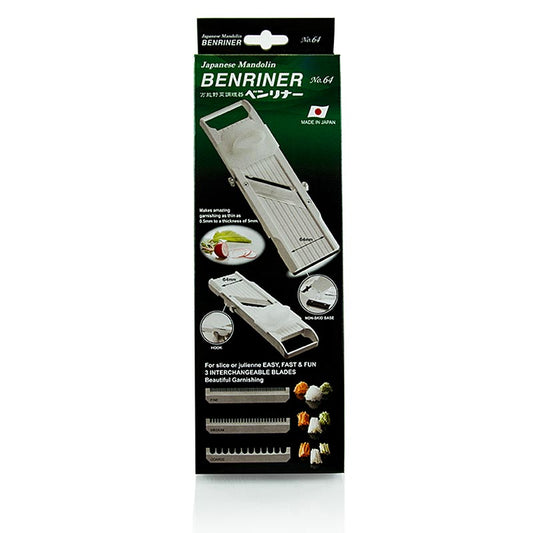 Groentesnijder, Benriner Cutter BN-64/W, 3 julienne-opzetstukken, 1 stuk