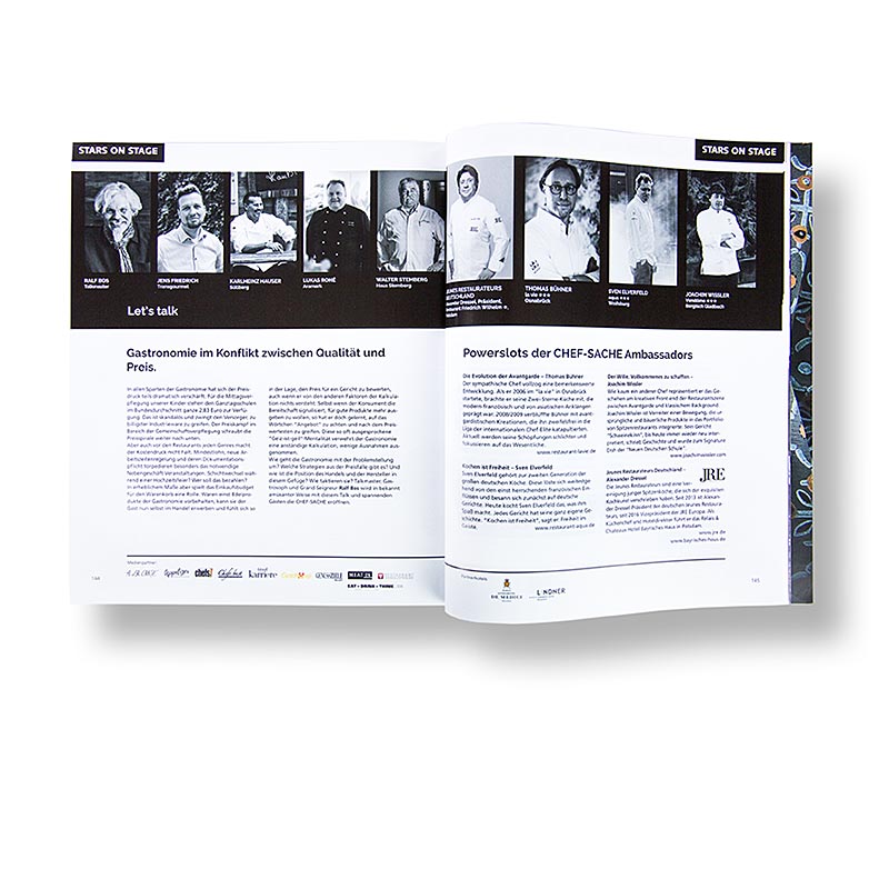  Port Culinaire - Gourmet Magazine, uitgave 43, 1 stuk open spread with mouthwatering food photography and culinary articles