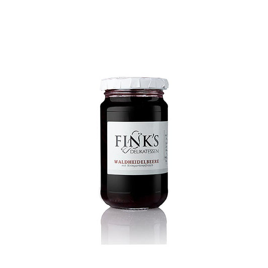 Bosbessenjam met perzik, 220 g