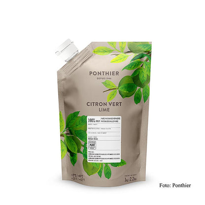 Puree - limoen, 100% fruit, ongezoet, 1 kg