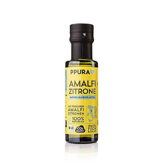 Extra vierge olijfolie, Ppura met vers Amalfi-citroensap, biologisch, 100 ml