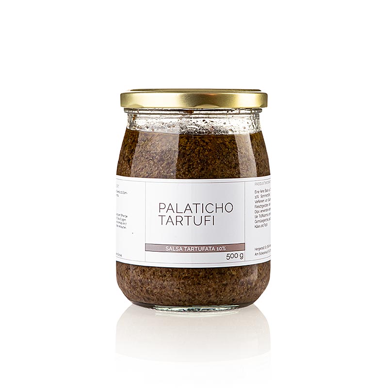 Truffelsaus salsa tartufata, met 10% zomertruffel, Palaticho Tartufi, 500 g - heerlijke truffelsaus met een rijke smaak van zomertruffel, perfect voor het toevoegen van een luxe touch aan gerechten