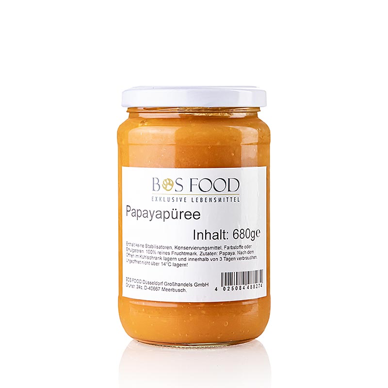 Puree/vruchtvlees - papaja, fijn gepureerd, 680 g